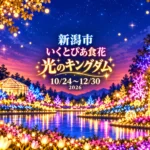 いくとぴあ食花「光のキングダム」10月24日開幕｜冬のイルミネーション2026｜編集部制作のイメージイラスト
